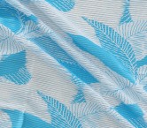 Blue jacquard leaves